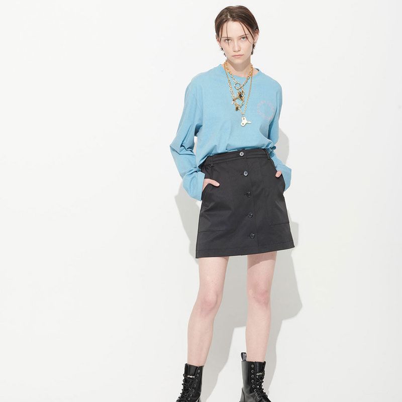 PUBLICKA X（パブリカエックス）の「 [UNISEX] JACKSON PRINTED TEE, PIGMENT BLUE（Tops）」