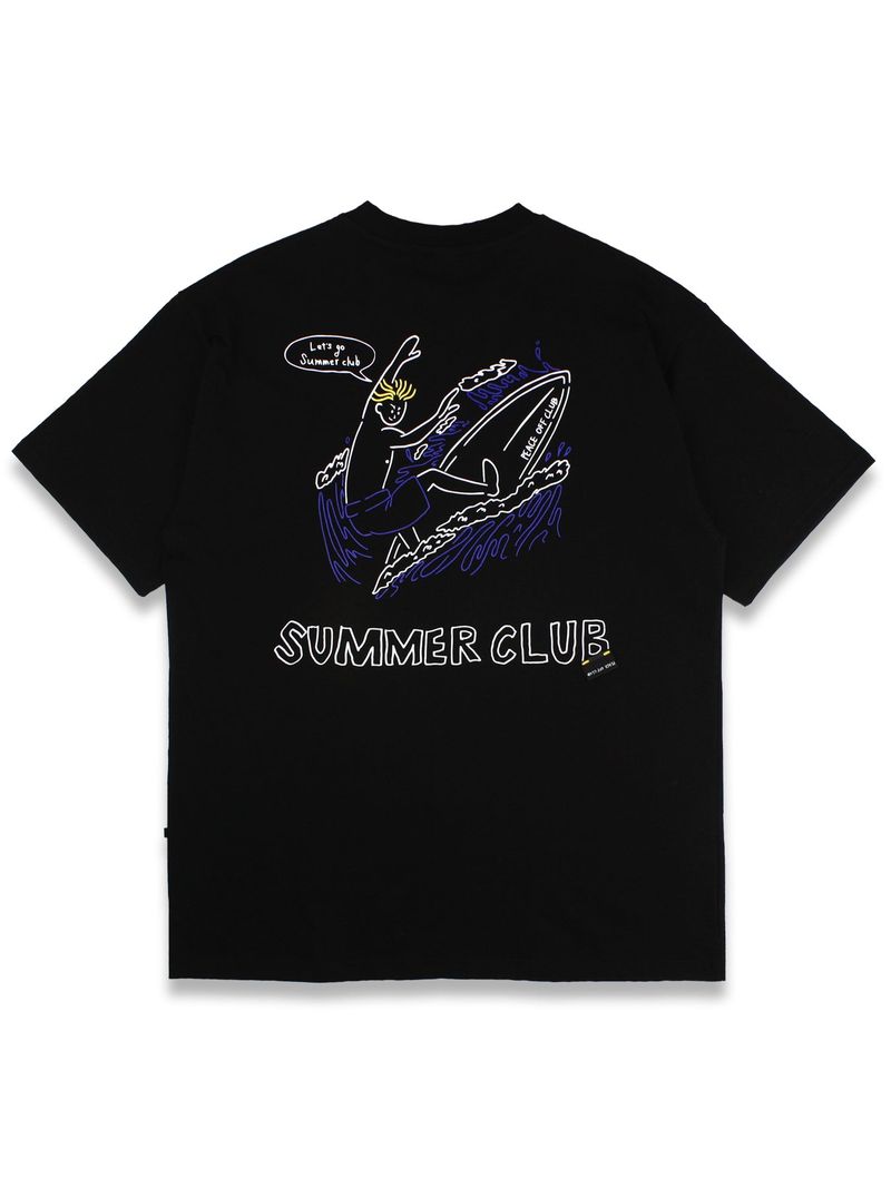 peaceoffclub（ピースオフクラブ）の「Surfer_Boy Short Sleeve Tee BLACK（Tops）」