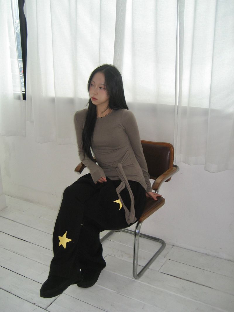 Glam Layering Tie Long Sleeve (4c)