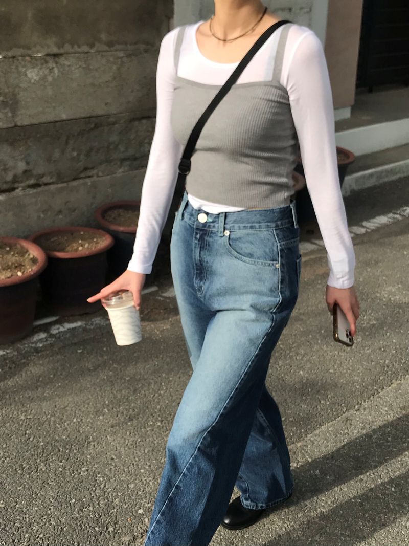 Slim layered shirring t