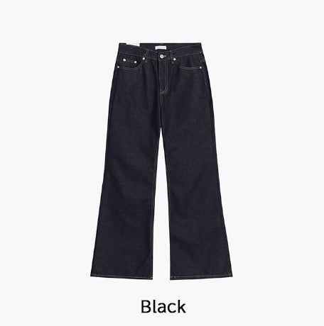 Knob Stitch Bootcut Raw Denim