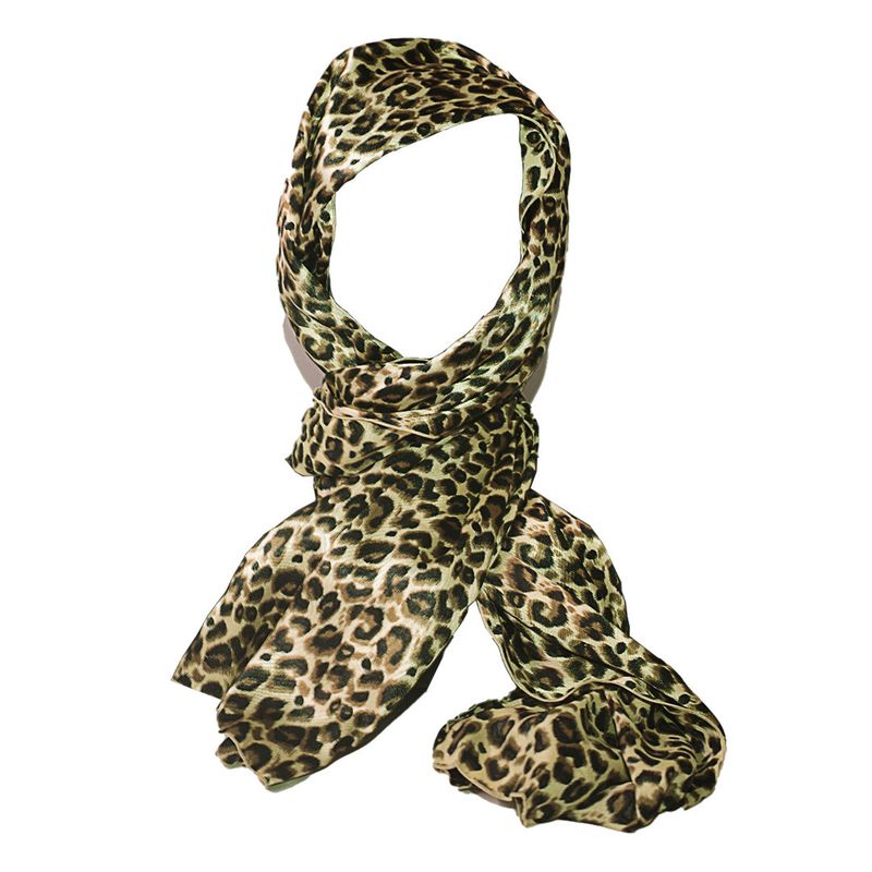 NNPCS（ダブルエヌペクス）の「Chiffon Leopard scarf（Fashion Accessories）」