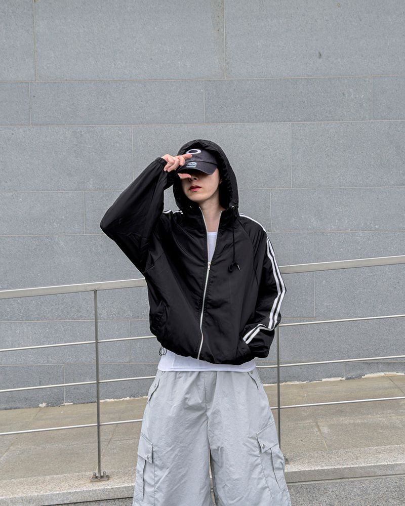 Dian Lightweight Hood Track Windbreaker