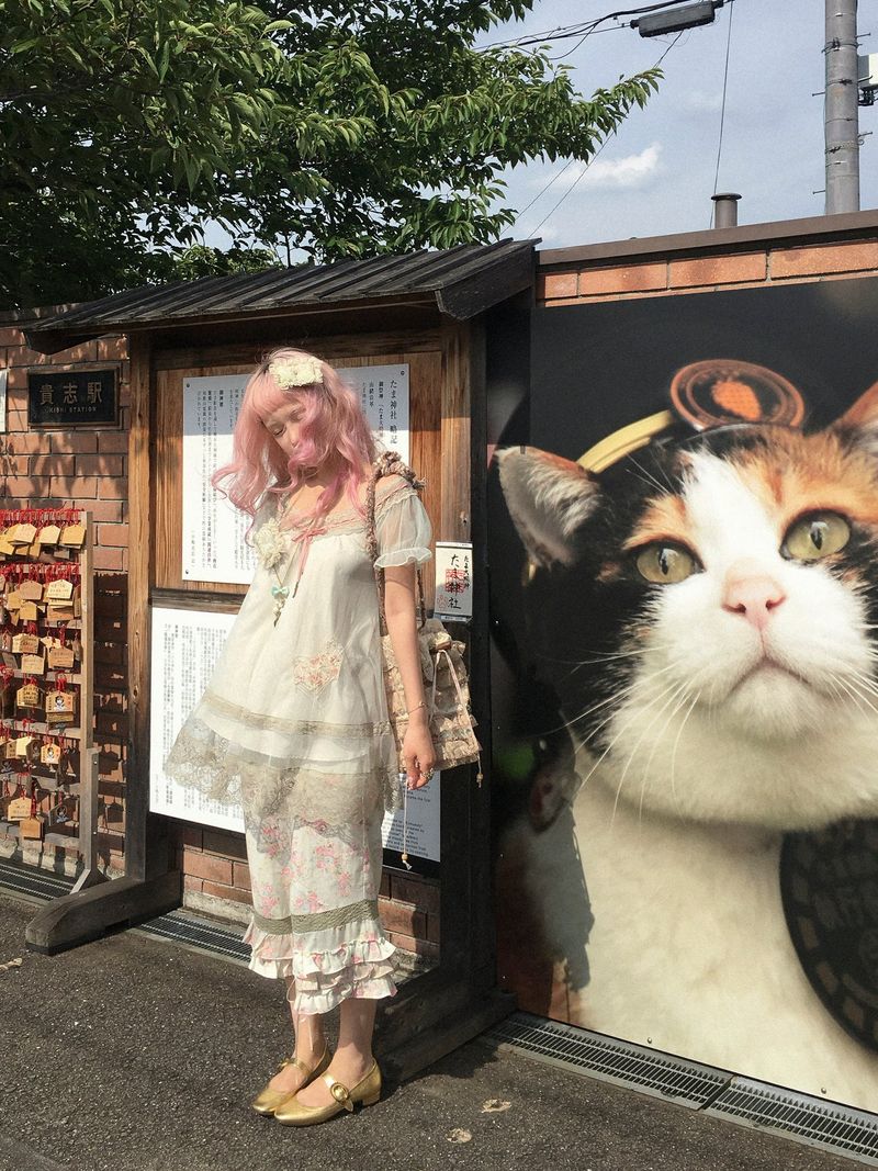 rose island（ローズアイランド）の「Rose Island ヴィンテージプリント コットン クロップドパンツ ドローストリング ポケット付き（パンツ）」