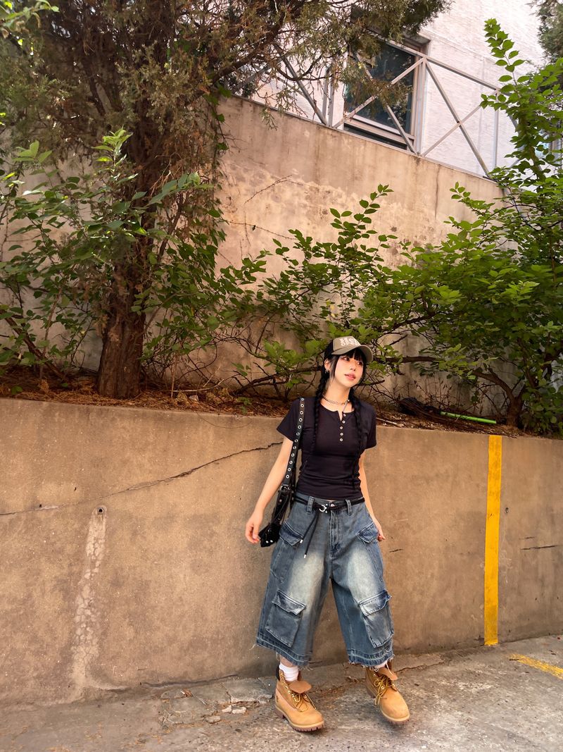 Origin Vintage Cargo Denim Bermuda Pants