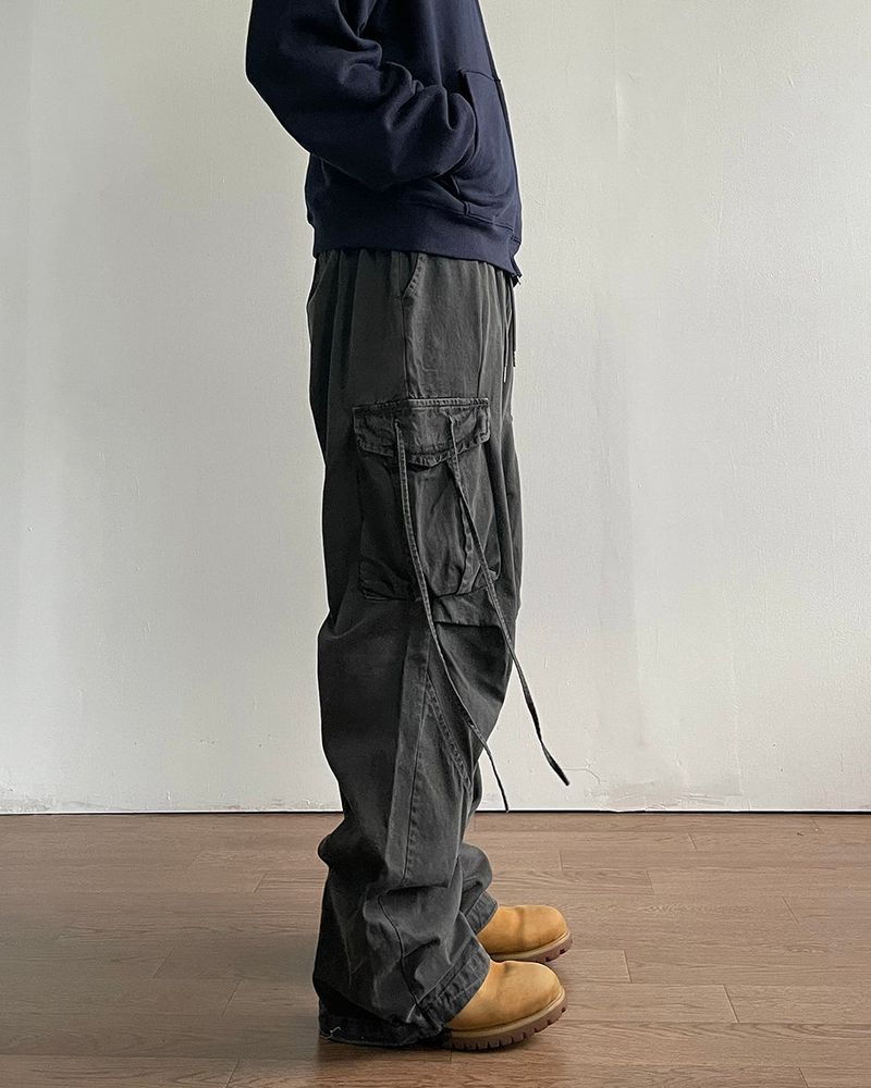 Rope Washing Cargo Pants
