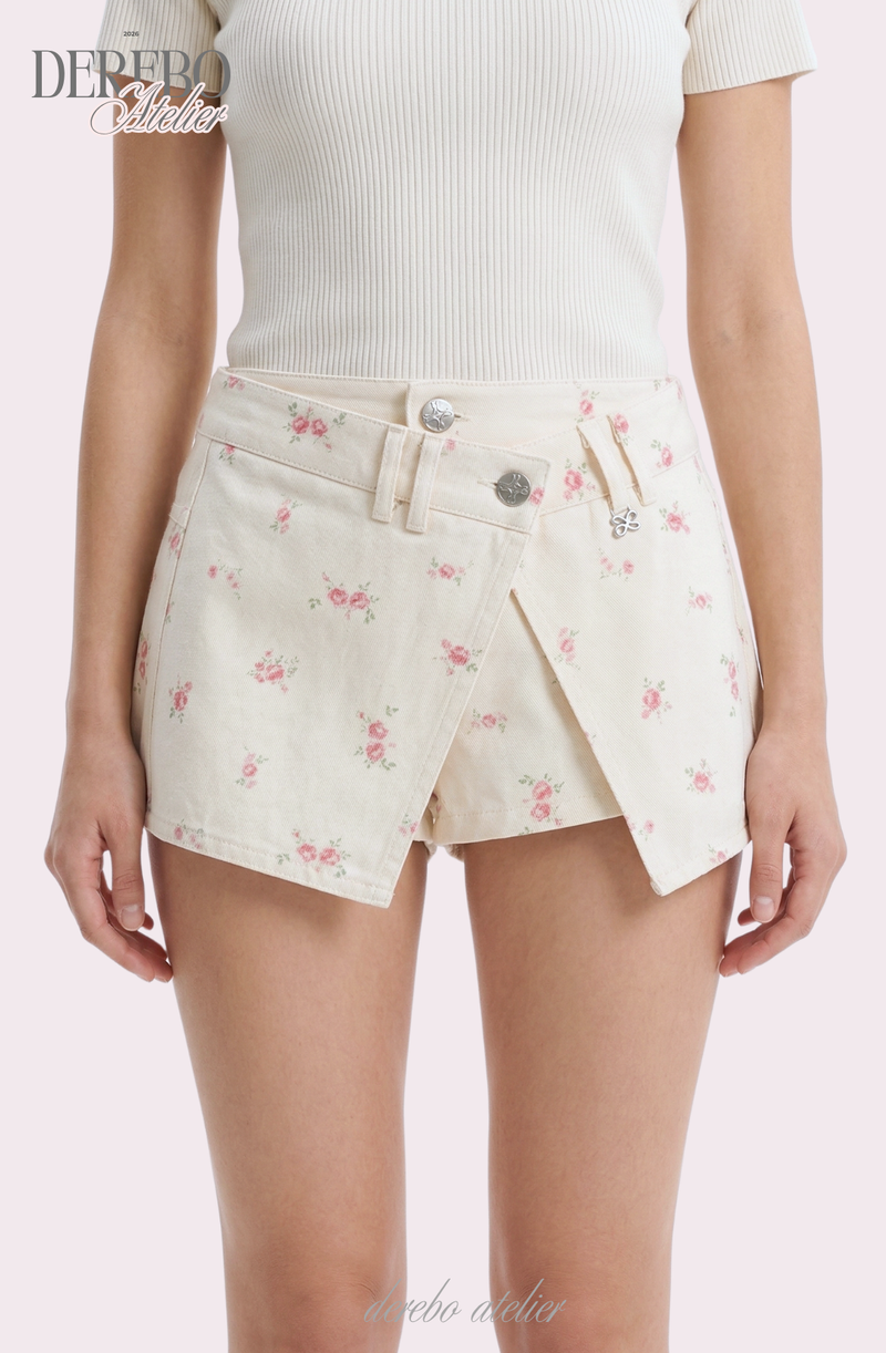 Sugar Flower Mini Pants Skirt