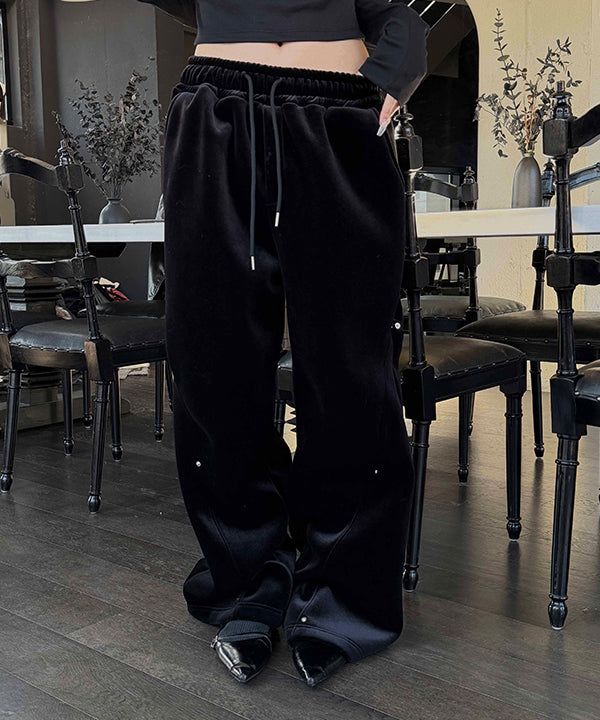 MUZESEOUL（ミューズソウル）の「[Unisex] Velvet mink rivet banding pants（Pants）」