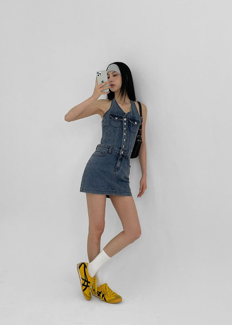 BLACKUP（ブラックアップ）の「[MADE] Bunny Halterneck Spandex Mini Dress（Dresses）」