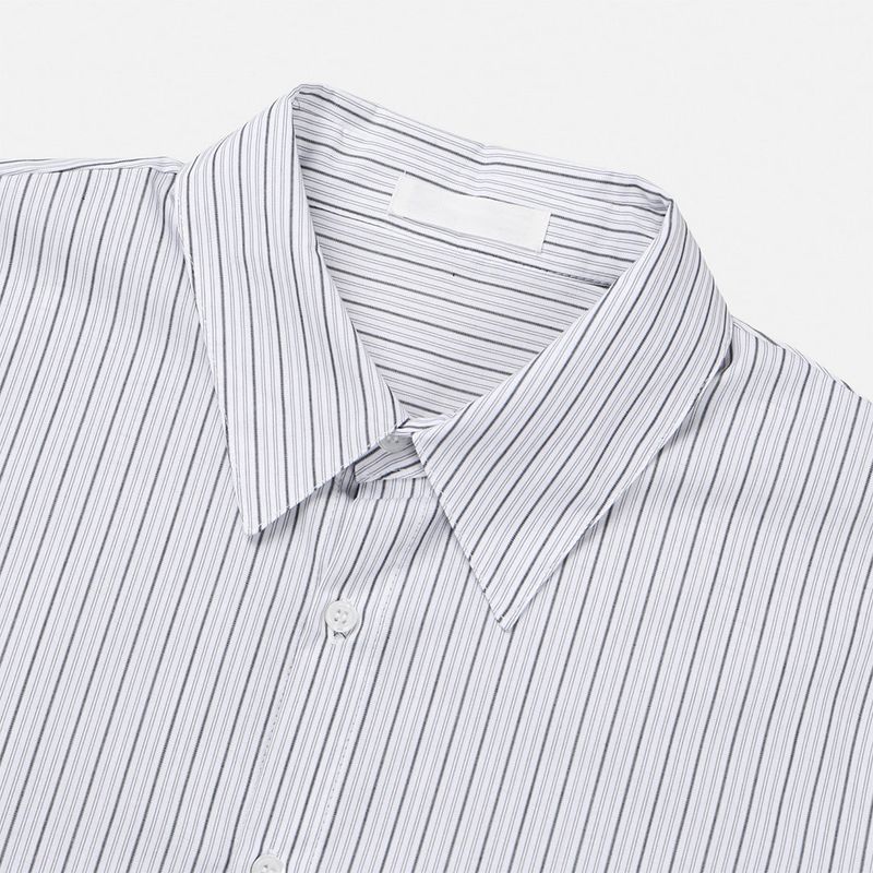 Pint stripe over fit shirt