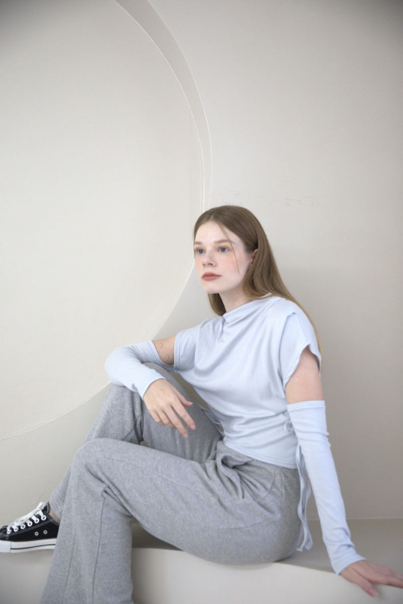 Boots Cut Banding Pants Gray