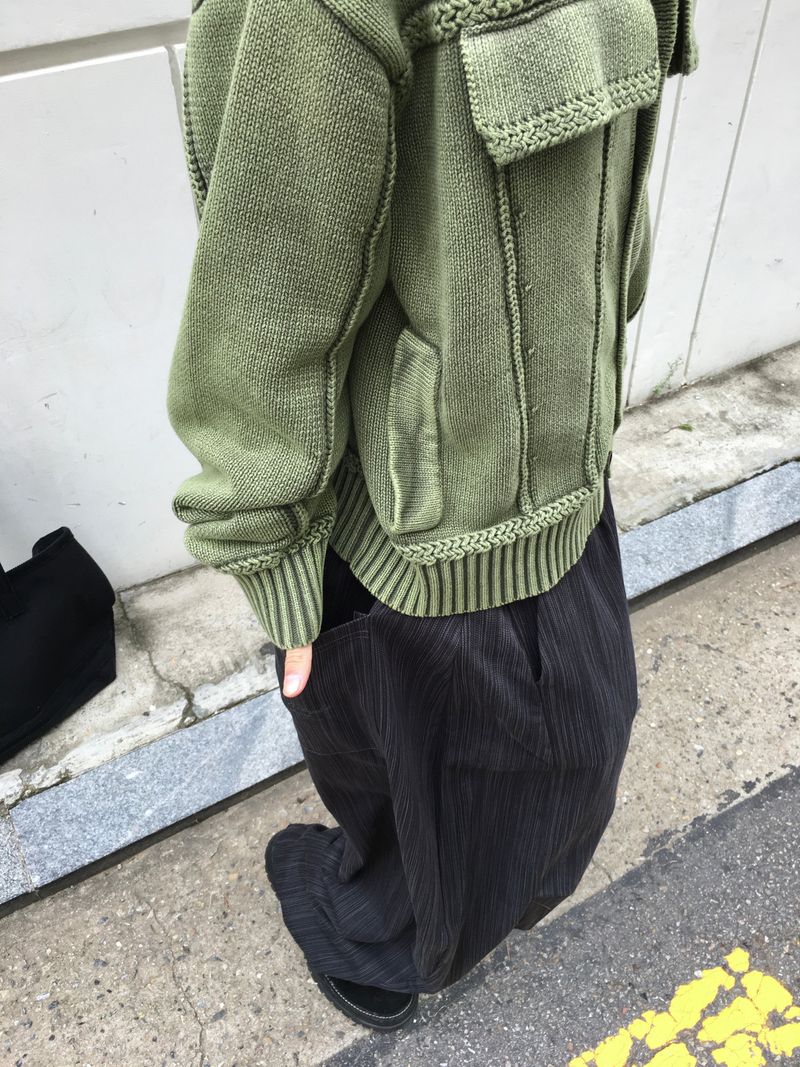 Enmic Trucker Washed Cardigan 2C
