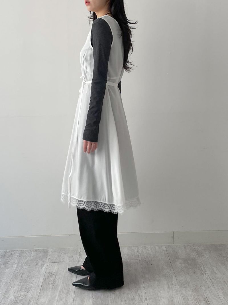 Akaya Satin Lace Long One Piece