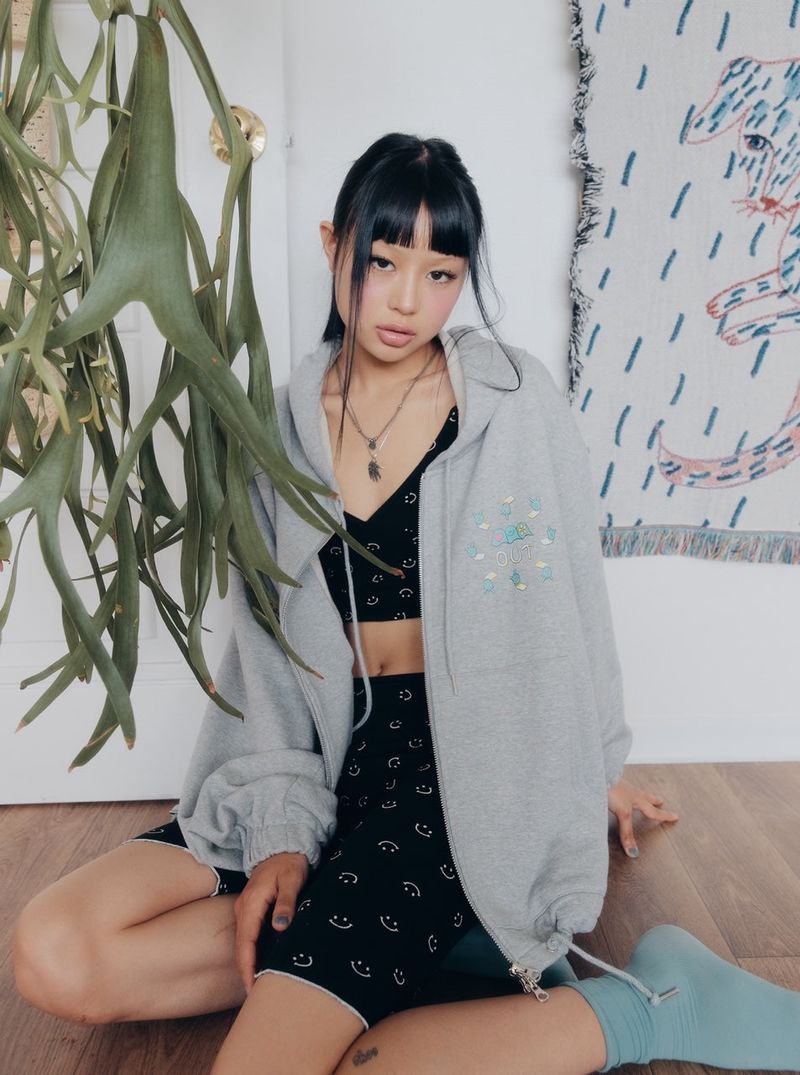 smile leggings black