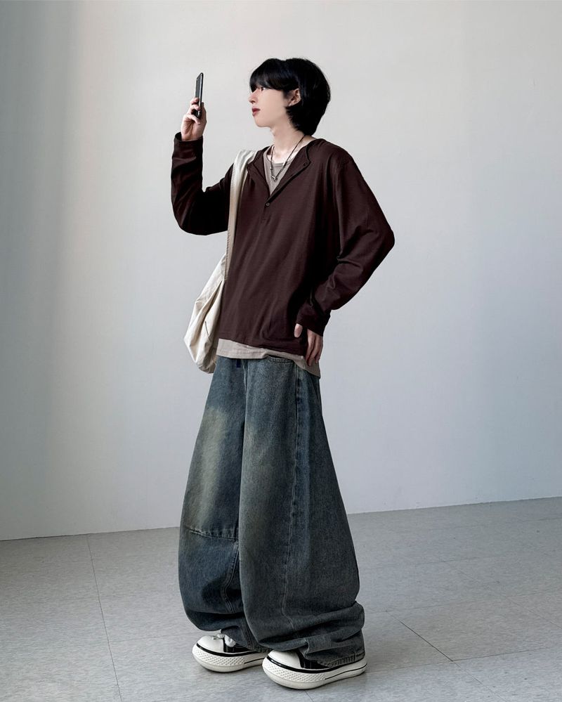 Euro Curved Wide Denim