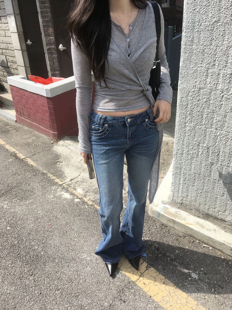 Stitch Low Bootcut Denim