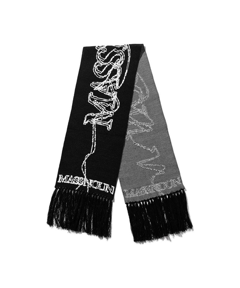 LETTERING TASSEL MUFFLER