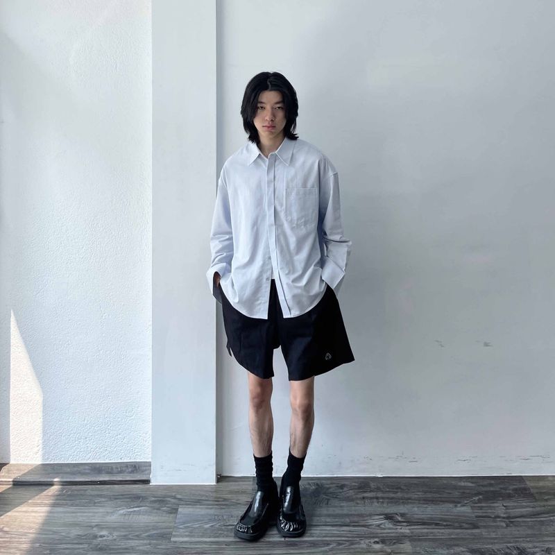 Sharp Silhouette Long-Sleeve Shirt