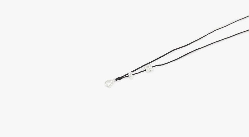 Two line triple ring choker necklace