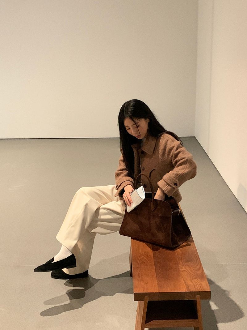 [MADE] [Wool Napping] Winter Warm Pintuck Wide Slacks