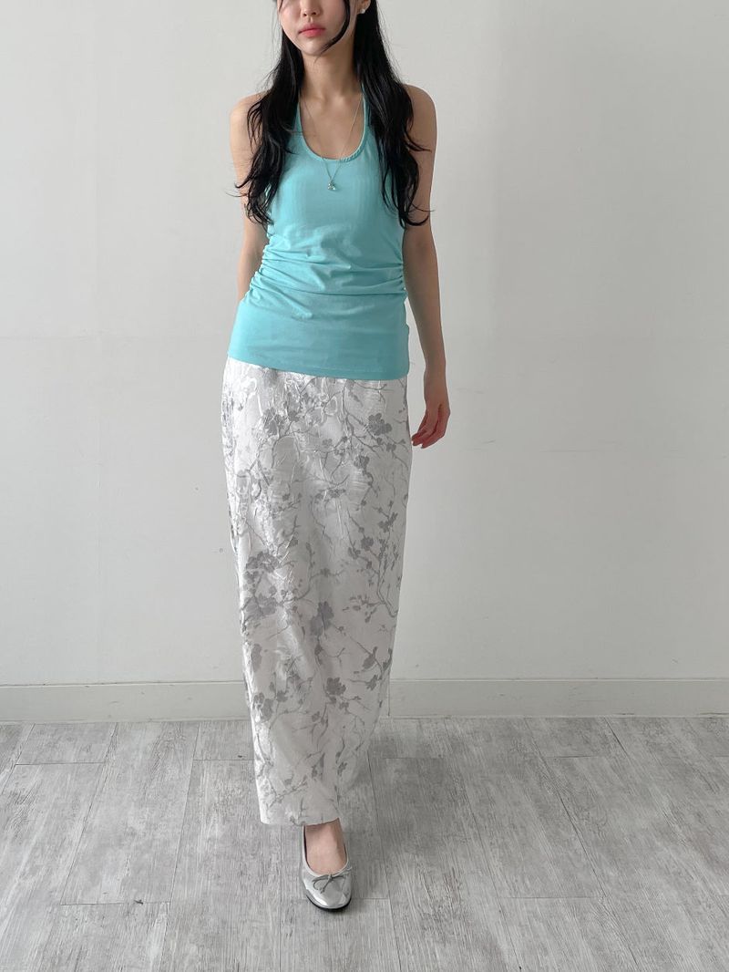 INCHANT ME（インチャントミー）の「Shirred Halter Neck Long Sleeveless（Tops）」