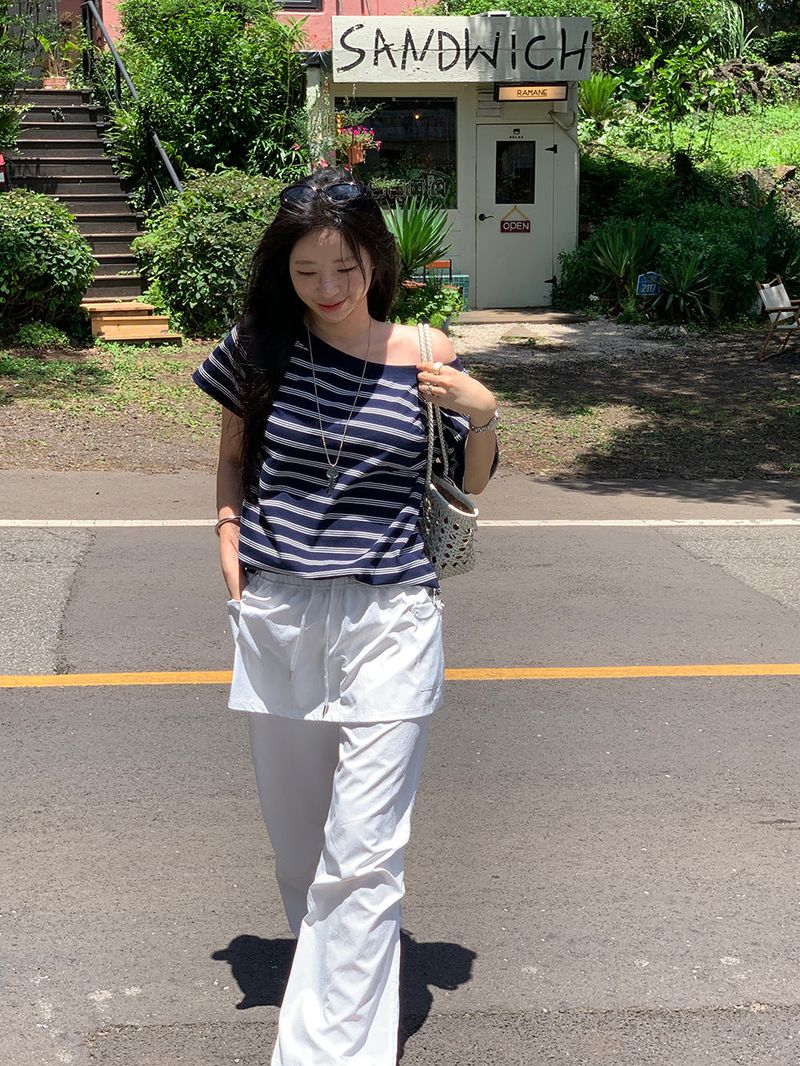 [MADE] Kaen Nylon Layered Skirt Banding Pants
