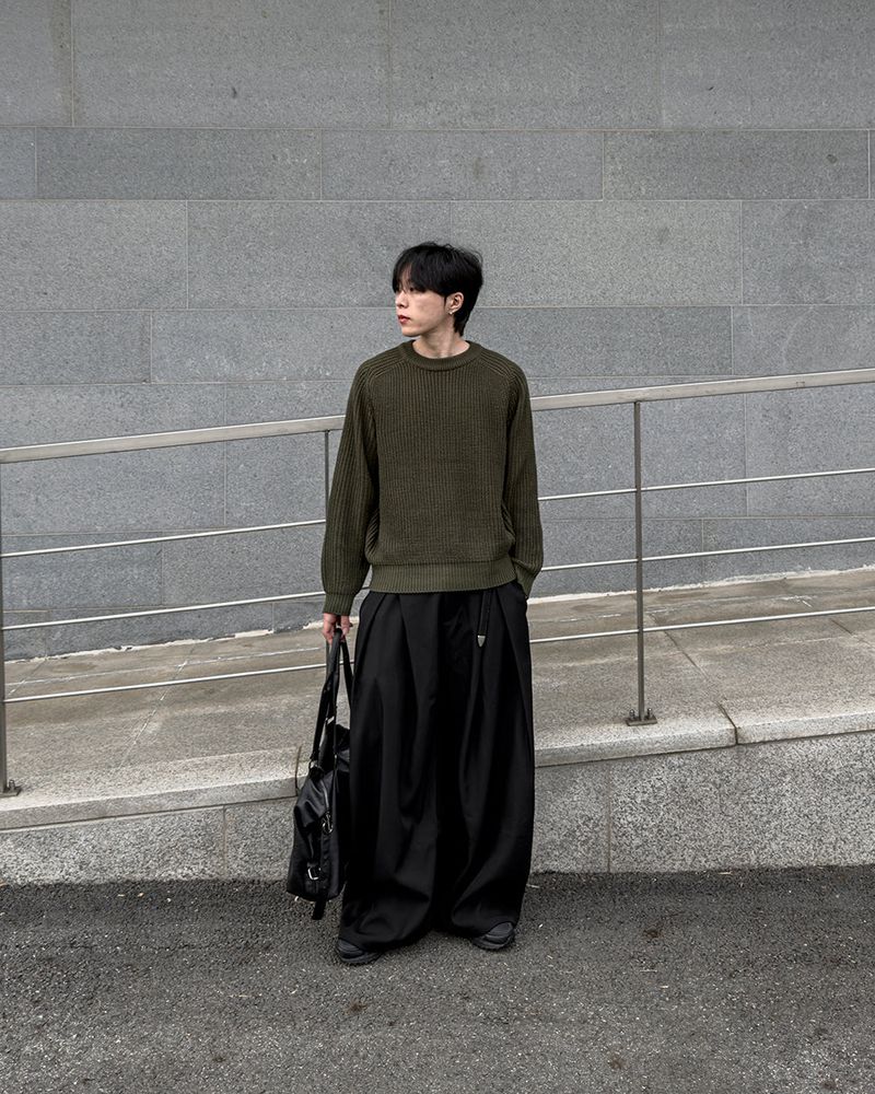 Hild Panel Cropped Hachi Knit
