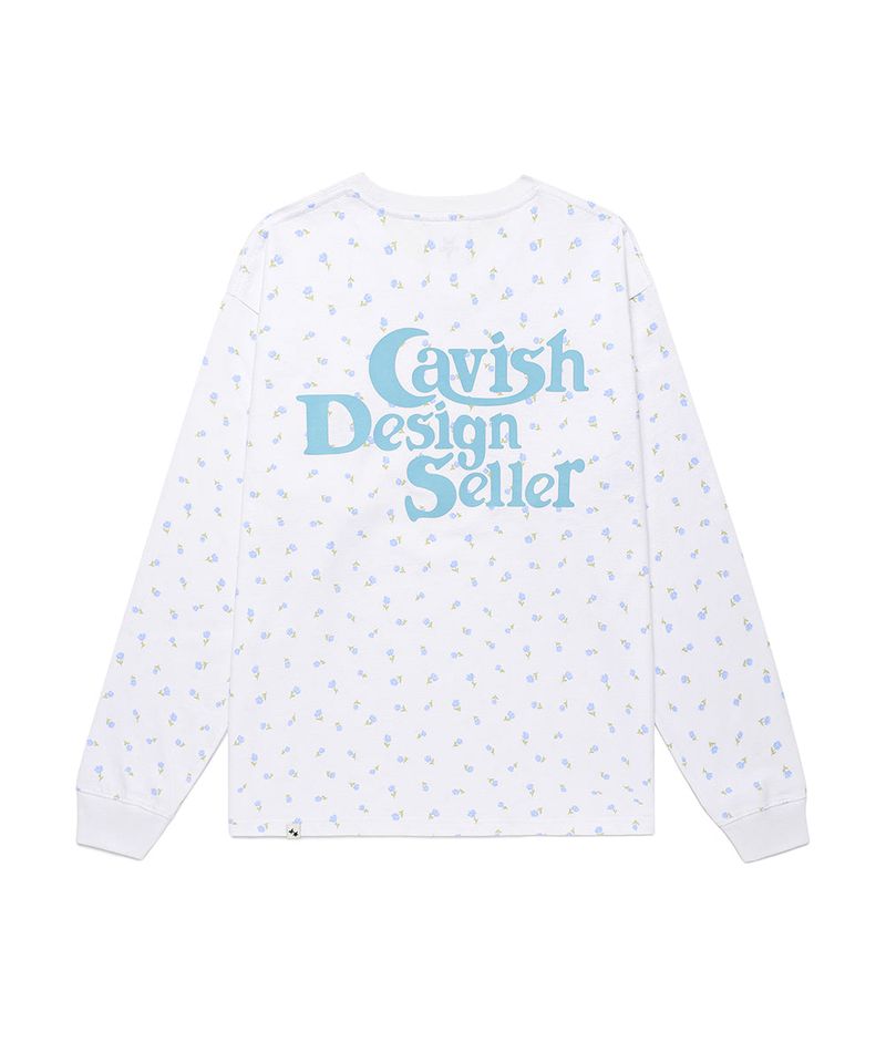 FLOWER SELLER LOGO LS TEE WHITE(CV2GSUT551A)