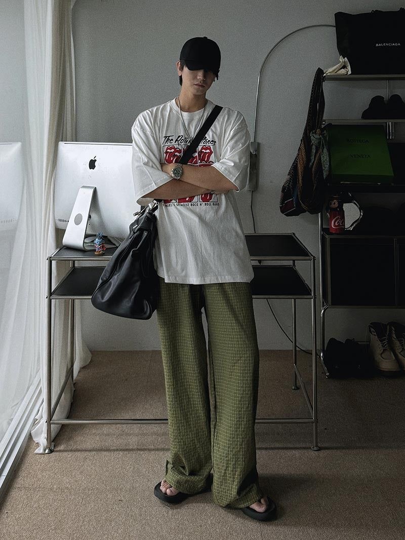 Garments Pajama Tartan Check Pants (2color)