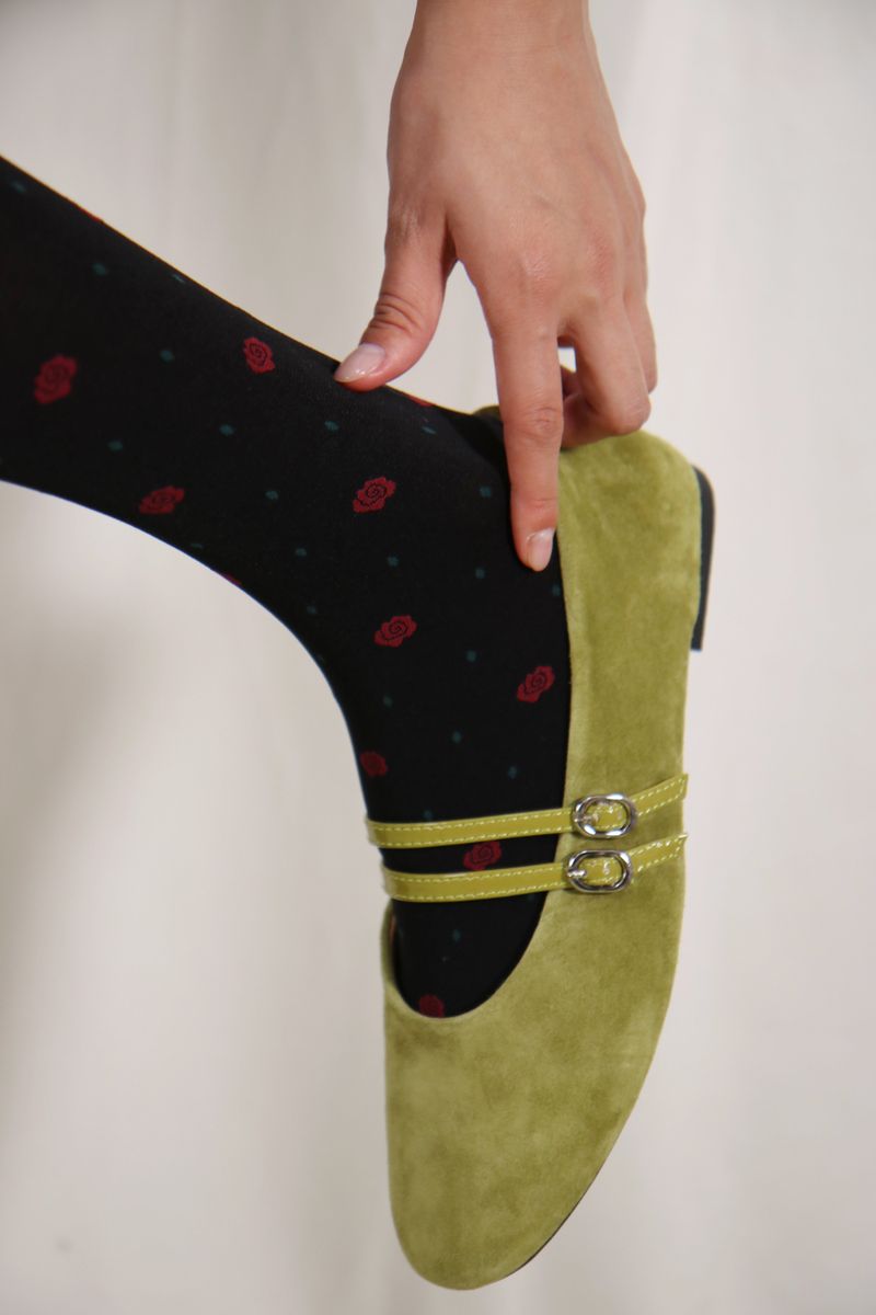 candy rose tights (black)