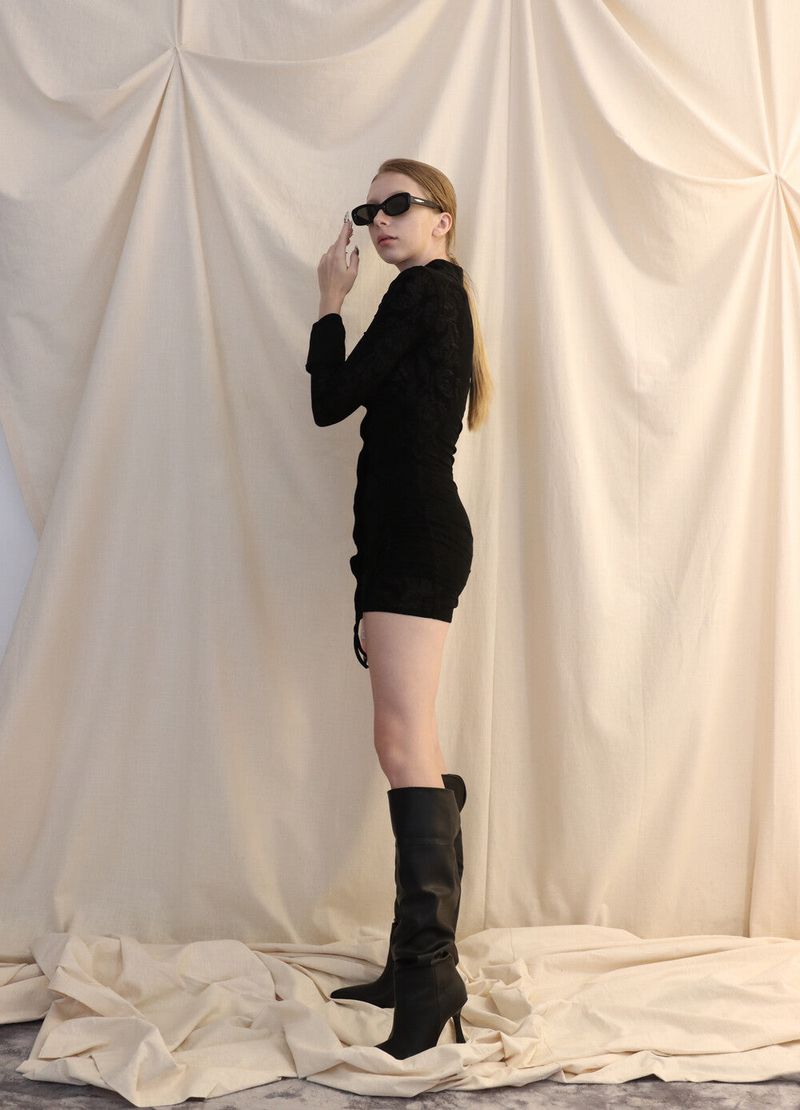 MESH CORSET SHIRTS[black]