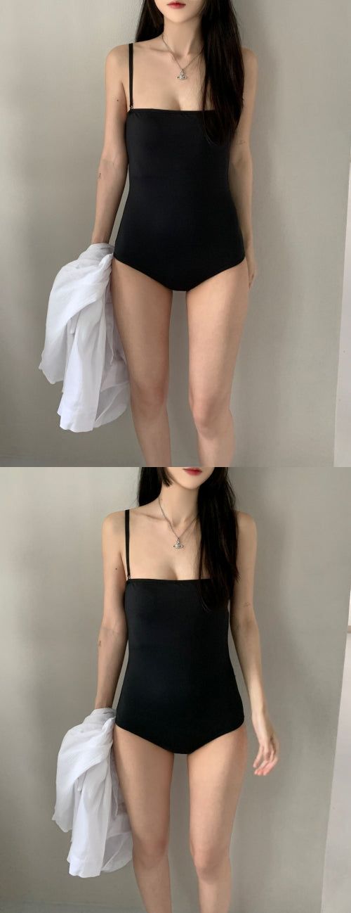 Label mu-ji monokini (one color)