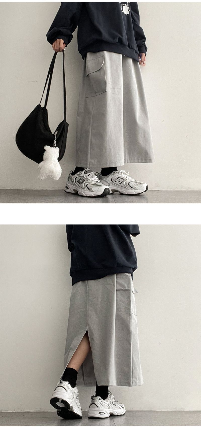 Ricoh Cotton Cargo Long Skirt