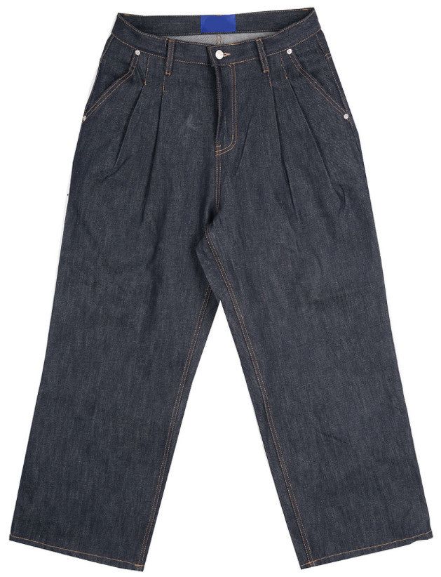 No.9254 untouched two tuck wide denim PT