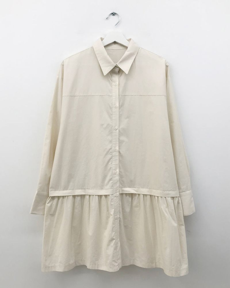 low-key shirt dress (2color)