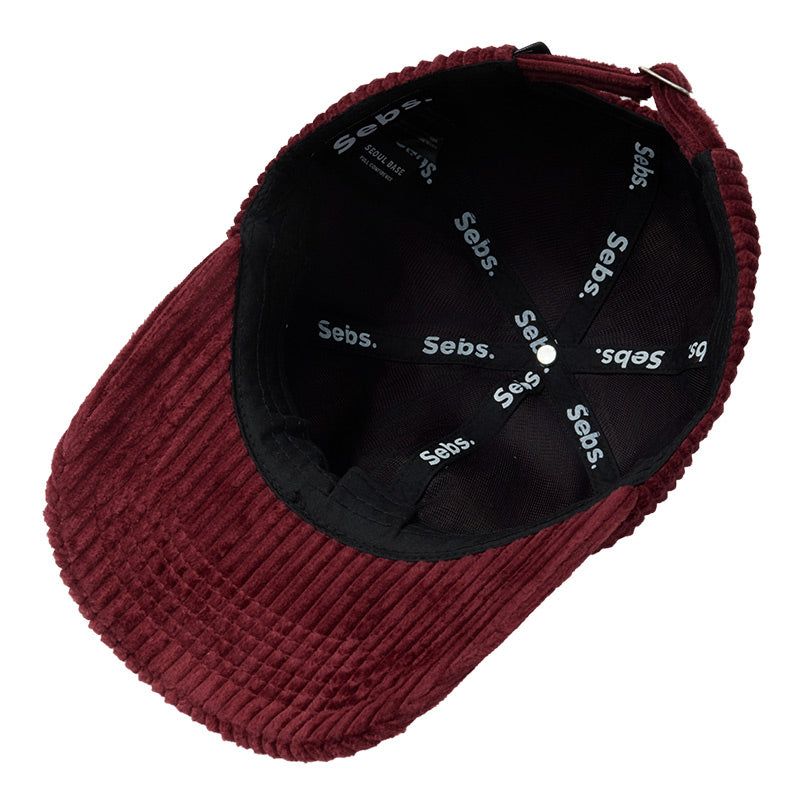 Sebs. CRODULOY ball cap-BURGUNDY