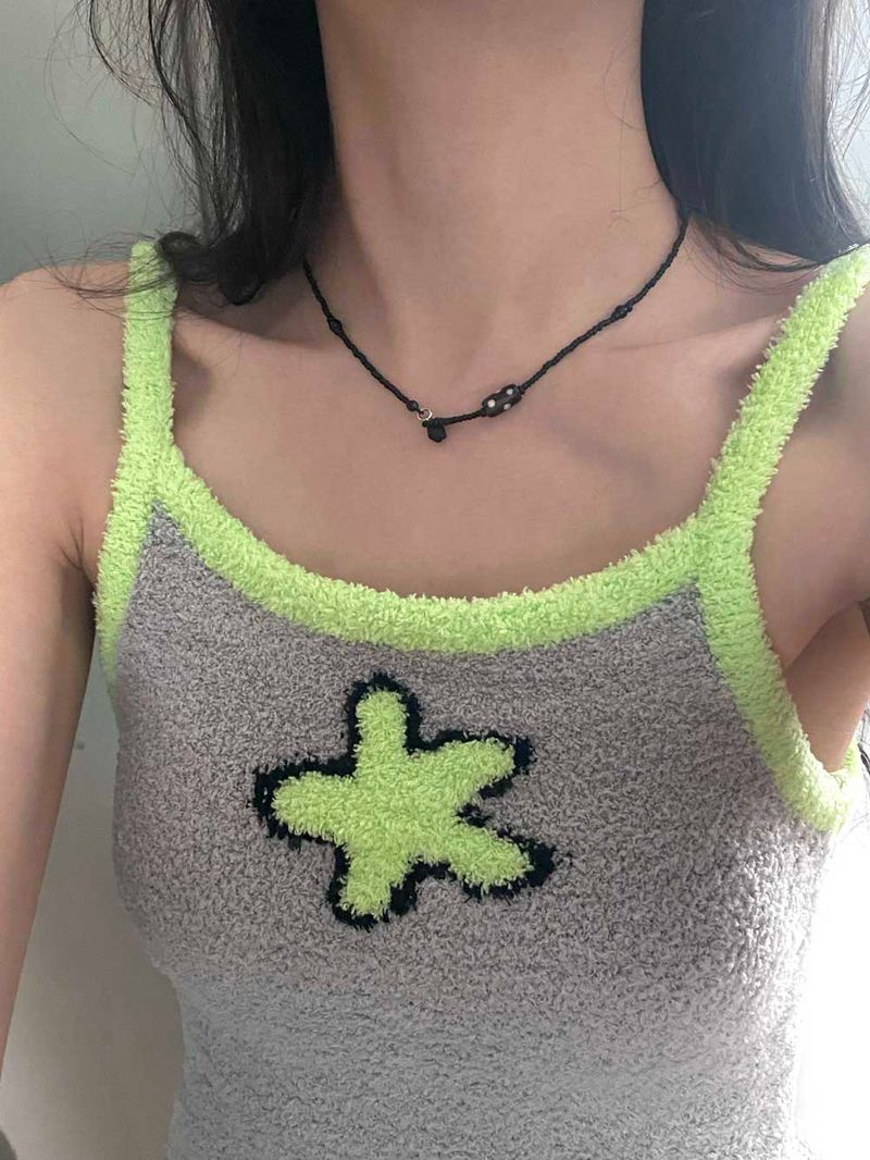 Dot necklace (black)