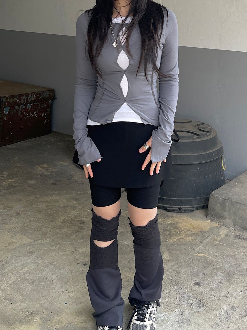 Gorpcore spandex Strap Skirt Leggings
