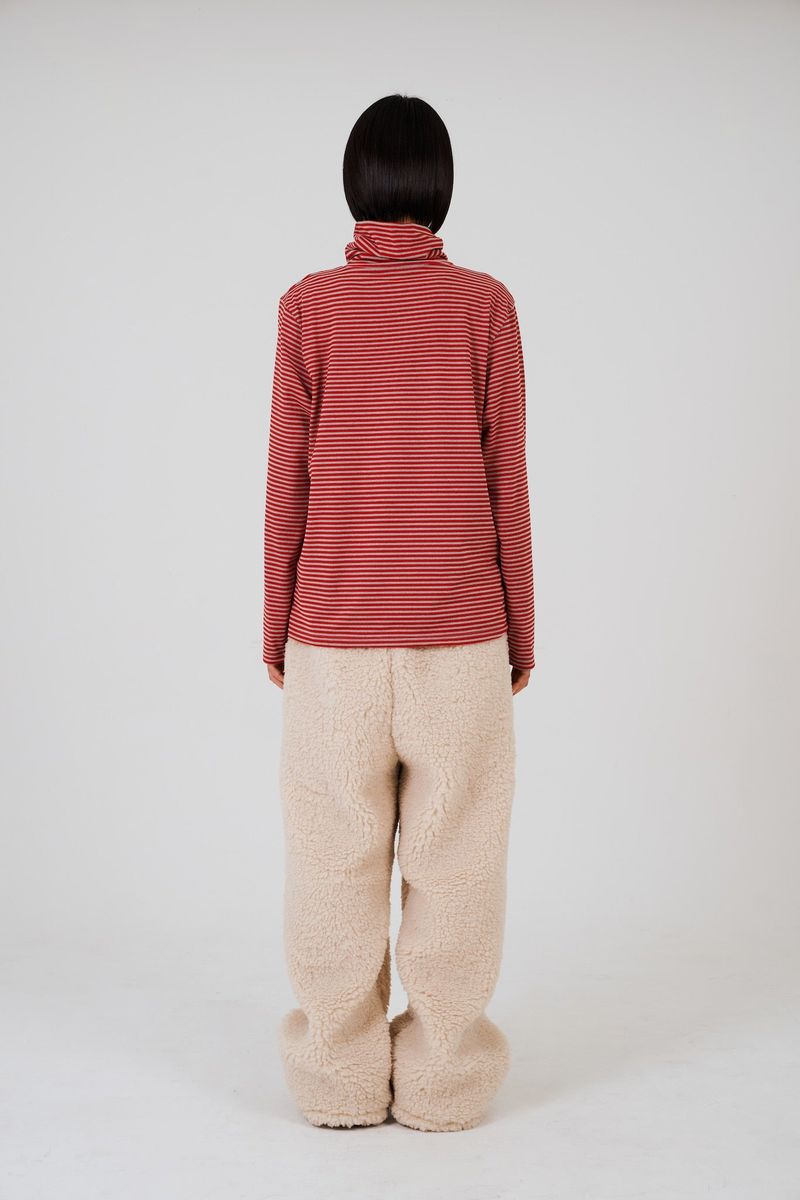 COLOR POP TURTLENECK T-SHIRTS - RED