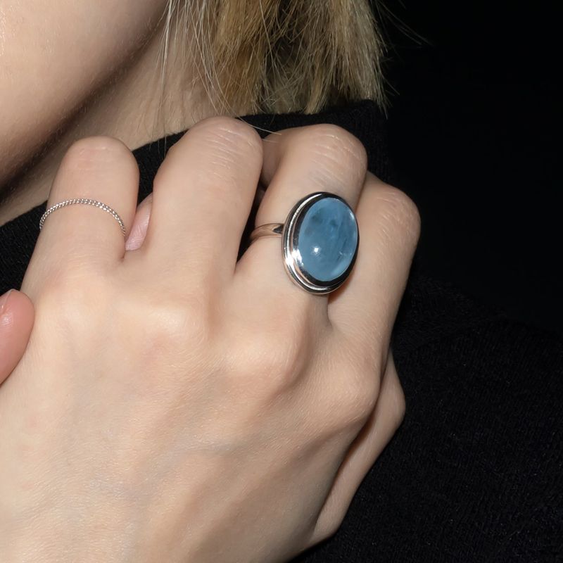 LNMD（レナメイド）の「Bold aquamarine ring（Accessories）」