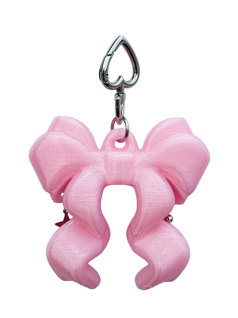RIBBON BALM KEYCHAIN - Clear Pink