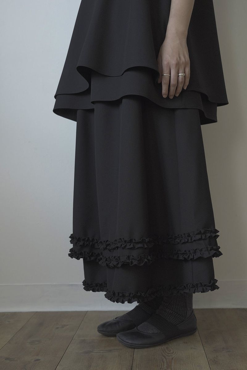 [fiebre] frill trimming skirt