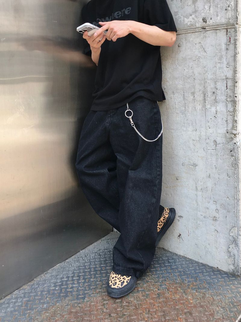 A-N Basic Wide Denim Pants 2C
