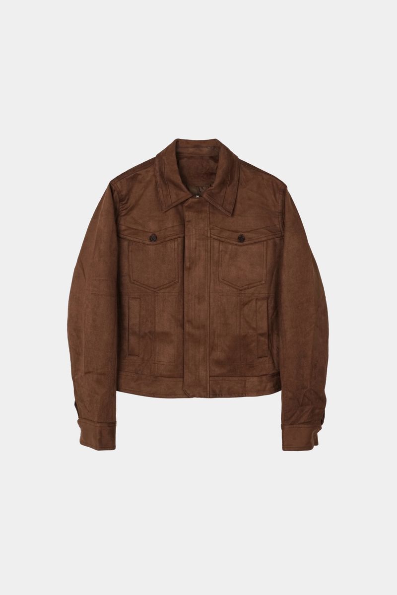 Western Collar Suede Jacket (No.849)