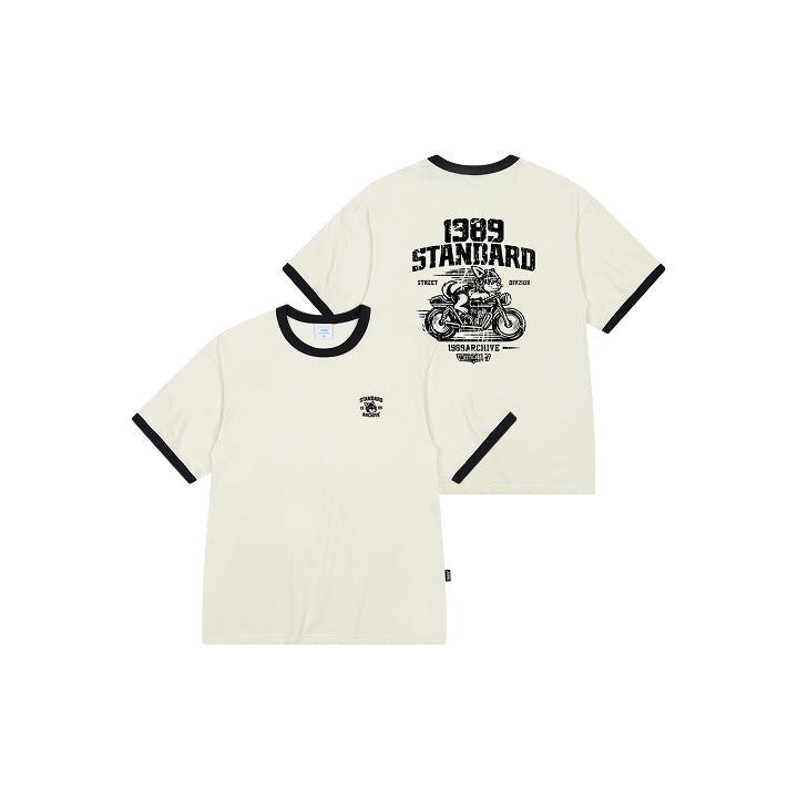 RIDING DOG 1989 Cool Cotton Ringer Short Sleeve (SRSSTD-0261)