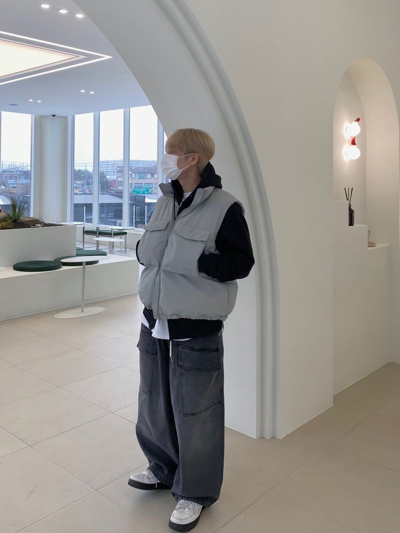 Two Pocket Balloon Big Denim Pants 2C