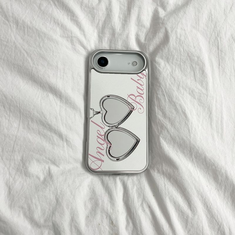 [MADE][Mirror Silver Bumper Case] Angel Baby • White