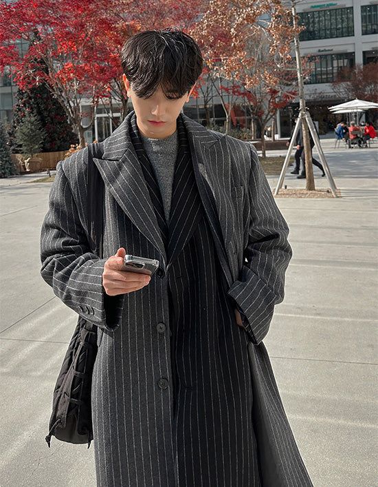 ASCLO Power Shoulder Stripe Coat (2color)
