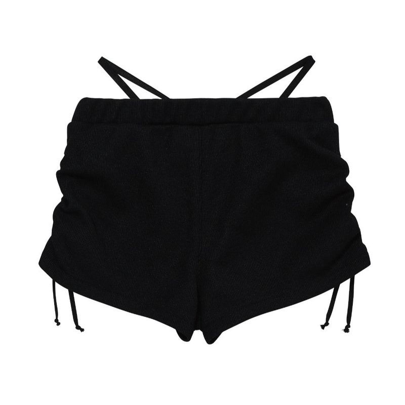 SHIRRING STRING MICROSHORTS_BLACK