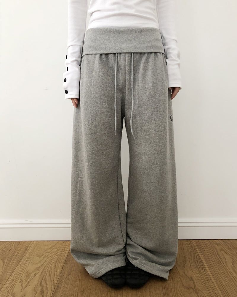 WONDER WONDER（ワンダーワンダー）の「Jurang Ribbed Folding Banded Wide Training Pants（Pants）」